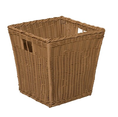 Wood Designs Medium Size-10H x 10W x 10D Plastic Wicker Basket (71901)