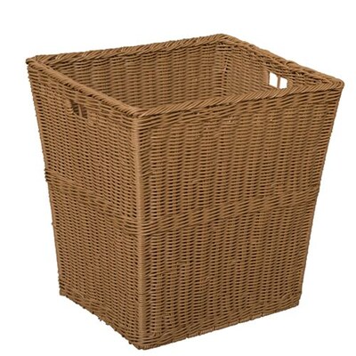 Wood Designs Large Size-14.5H x 12W x 13.5D Plastic Wicker Basket (72001)