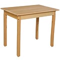 Wood Designs 24D x 36W x 27H Birch Hardwood Tables, Hardwood Legs (82326)