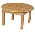 Wood Designs 30 Round Birch Hardwood Tables 14H Hardwood Legs (83014)
