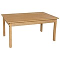 Wood Designs 30D x 48W Birch Hardwood Tables 29H Hardwood Legs (83429)