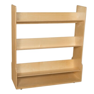 Wood Designs 58H x 48W x 17.5D Mobile Book Display Cart (95440)