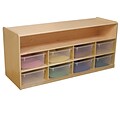 Wood Designs 22.5H x 48W x 15D Low Cubby Storage with Translucent Trays (99609CT)