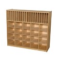 Wood Designs 42.44H x 48W x 15D Multi Storage with Assorted Trays (990326AT)