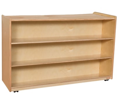 Wood Designs 30H x 48W x 15D Mobile Multi-Shelf Storage (990332)