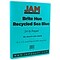 JAM Paper® Smooth Colored Paper, 24 lbs., 8.5 x 11, Sea Blue Recycled, 50 Sheets/Pack (102657A)