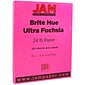 JAM Paper Smooth Colored 8.5" x 11" Copy Paper, 24 lbs., Ultra Fuchsia Pink, 50 Sheets/Pack (184931A)
