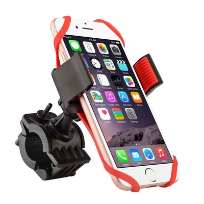 Insten Bike Bicycle Motorcycle Universal Phone Holder with Secure Grip 360 Ball Head Mount (Width: 2.16 - 3.15) (2194641)