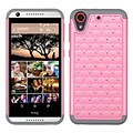 Insten Hard Hybrid Rugged Shockproof Rubber Silicone Case w/Diamond For HTC Desire 626/626s - Pink/Gray (2136644)