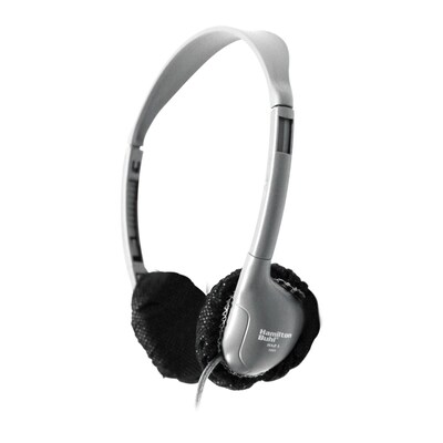 Hamilton Buhl™ HygenX25 Disposable Ear Cushion Cover for On-Ear Headphones/Headsets, 2.5", Black, 100/Pack