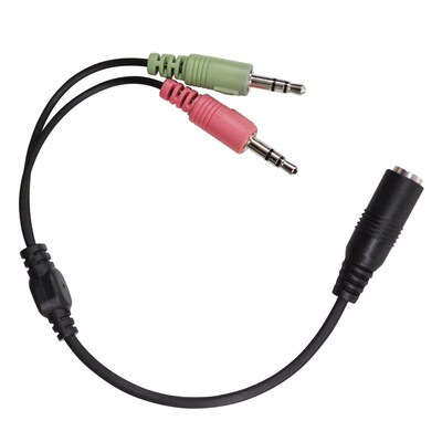 Hamilton Buhl™ 7 Single TRRS to Dual TRS Adapter, Assorted (TRRS2PC)
