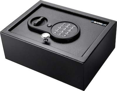 Barska 0.21 Cubic Ft. Top Open Keypad Security Safe (Ax12622)