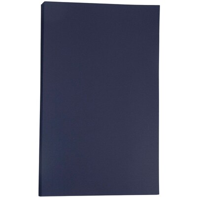 JAM Paper 80 lb. Cardstock Paper, 8.5 x 14, Navy Blue, 50 Sheets/Pack (64429515)