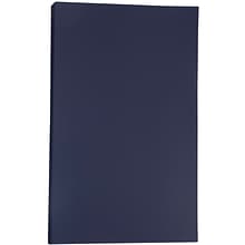 JAM Paper 80 lb. Cardstock Paper, 8.5 x 14, Navy Blue, 50 Sheets/Pack (64429515)