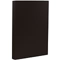 JAM Paper 80 lb. Cardstock Paper, 8.5 x 14, Black, 50 Sheets/Pack (64429505)