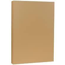 JAM Paper® Matte Legal Cardstock, 8.5 x 14, 80lb Light Brown Tan, 50/pack (16729546)