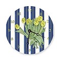 Lexington Studios  Yellow Tulips 18 in.  Round Clock (LXNGS878)