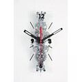 Maples  Moving-Gear Wall Clock - With Glass Cover (MPLS010)