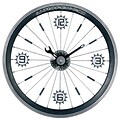 Maples  Bike Wall Clock - With Black Aluminum Rim (MPLS030)