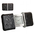 Natico Originals  Slide Travel Alarm Clock with Black Leather (NOI001)