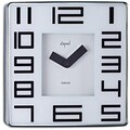 Opal Luxury Time Products  Stainless Steel Square Case Clock With Bold Arabic Figures (OPLX049)