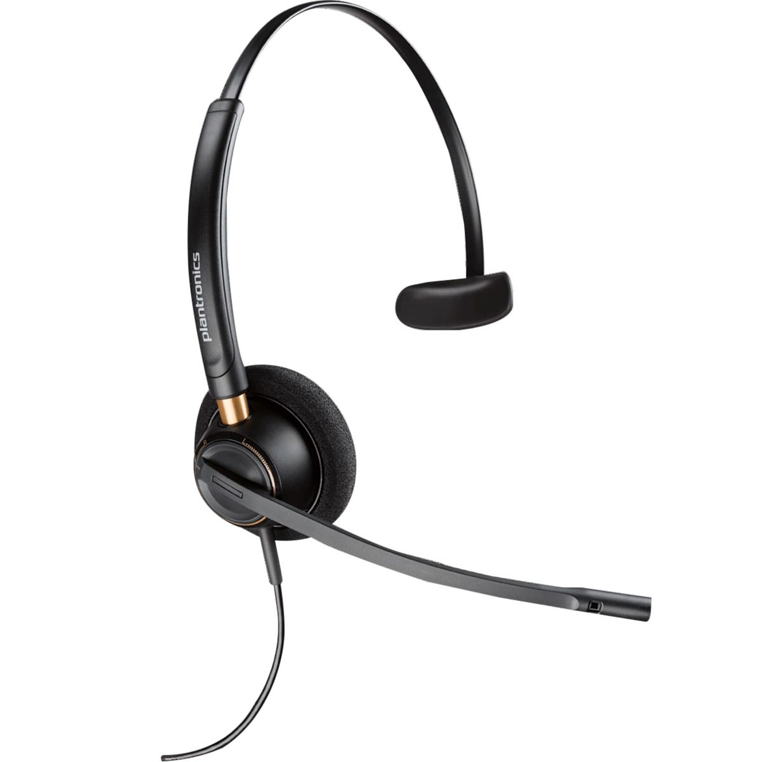 Poly Encorepro HW510D Noise Canceling Mono Headset, Over-the-Head, Black (783Q0AA)