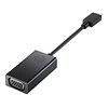 HP® N9K76UT#ABA USB-C to VGA Video Adapter, Black