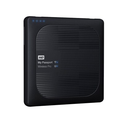 WD® My Passport Wireless Pro WDBSMT0030BBK-NESN 3TB USB 3.0 External Hard Drive, Black