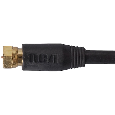 RCA VH612R 12' Coax Audio/Video Cable, Black
