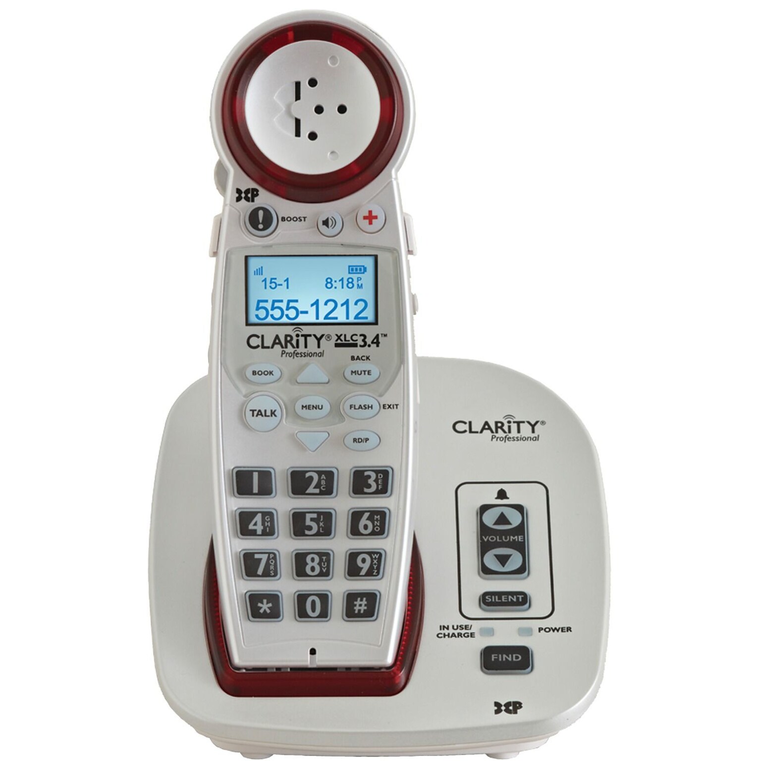 Clarity 59234.001 DECT 6.0 Extra-loud Big-button Speakerphone With Talking Caller Id