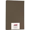 JAM Paper Matte Colored Paper, 32 lbs., 8.5 x 14, Bakri Chocolate Brown, 50 Sheets/Pack (64426903)