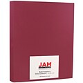 JAM Paper® Matte Cardstock, 8.5 x 11, 93lb Bakri Raspberry, 50/pack (64426896)