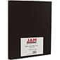 JAM Paper 80 lb. Cardstock Paper, 8.5 x 11, Black, 50 Sheets/Pack (6293359)