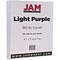 JAM Paper® Matte Cardstock, 8.5 x 11, 80lb Light Purple, 50/pack (16729274)
