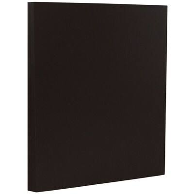 JAM Paper 80 lb. Cardstock Paper, 8.5" x 11", Black, 50 Sheets/Pack (6293359)