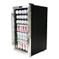 Whynter BR-130SB 17" 3.1 Cu. Ft. Freestanding 120 Can Beverage Refrigerator with Internal Fan