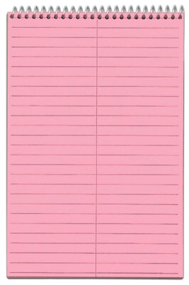 TOPS Prism Steno Pads, 6 x 9, Gregg, Pink, 80 Sheets/Pad, 4 Pads/Pack (TOP 80254)