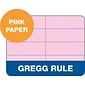 TOPS Prism Steno Pads, 6" x 9", Gregg, Pink, 80 Sheets/Pad, 4 Pads/Pack (TOP 80254)