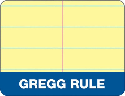 TOPS Docket Steno Book, 6" x 9", Gregg Ruled, Canary, 100 Sheets/Pad (63851)