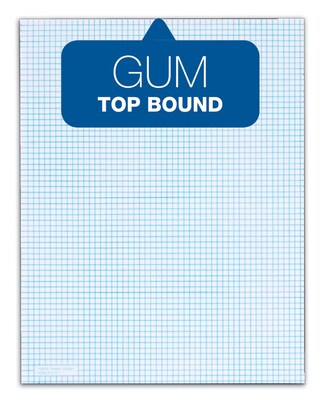 TOPS Notepad, 8.5" x 11" (US letter), Graph Ruled, White, 50 Sheets/Pad, 1 Pad/Pack (TOP 33061)