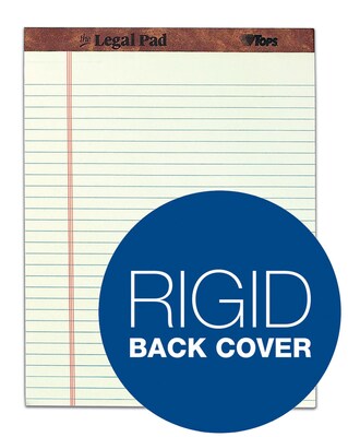 TOPS The Legal Pad Writing Pad, 8-1/2" x 11-3/4", Legal Ruled, Greentint, 50 Sheets/Pad, 12/Pack (7534)