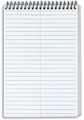 TOPS Docket Gold Steno Pad, 6 x 9, Gregg Ruled, White, 100 Sheets/Pad (99708)