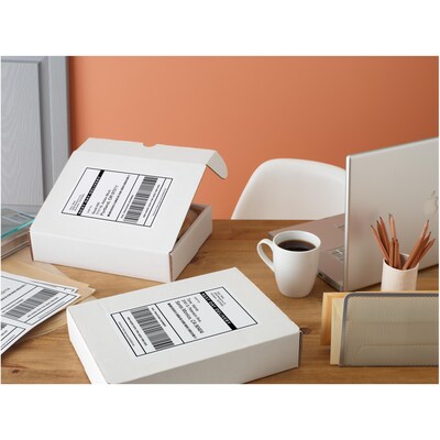 Avery TrueBlock Inkjet Shipping Labels, 5-1/2" x 8-1/2", White, 2 Labels/Sheet, 25 Sheets/Pack (8126)