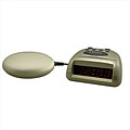 Global Assistive Devices Global 360 Champagne Vibrating Alarm Clock (HRSC2197)