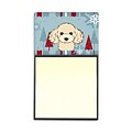 Carolines Treasures  Winter Holiday Buff Poodle Sticky Note Holder (CRLT84660)
