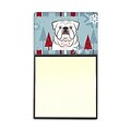 Carolines Treasures  Winter Holiday White English Bulldog Sticky Note Holder (CRLT85042)