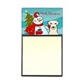 Carolines Treasures  Snowman With Yellow Labrador Sticky Note Holder (CRLT87046)