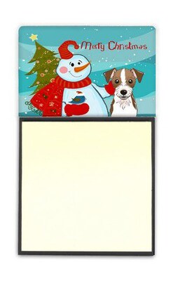 Carolines Treasures  Snowman With Jack Russell Terrier Sticky Note Holder (CRLT87250)