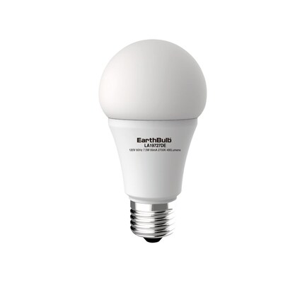 EarthBulb® A19 7W 480LM 5000K 300 degree Dimmable 6 Pack