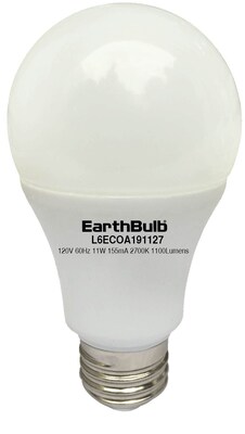 EarthBulb® A19 11.5W 1100LM 2700K Eco 6 Pack